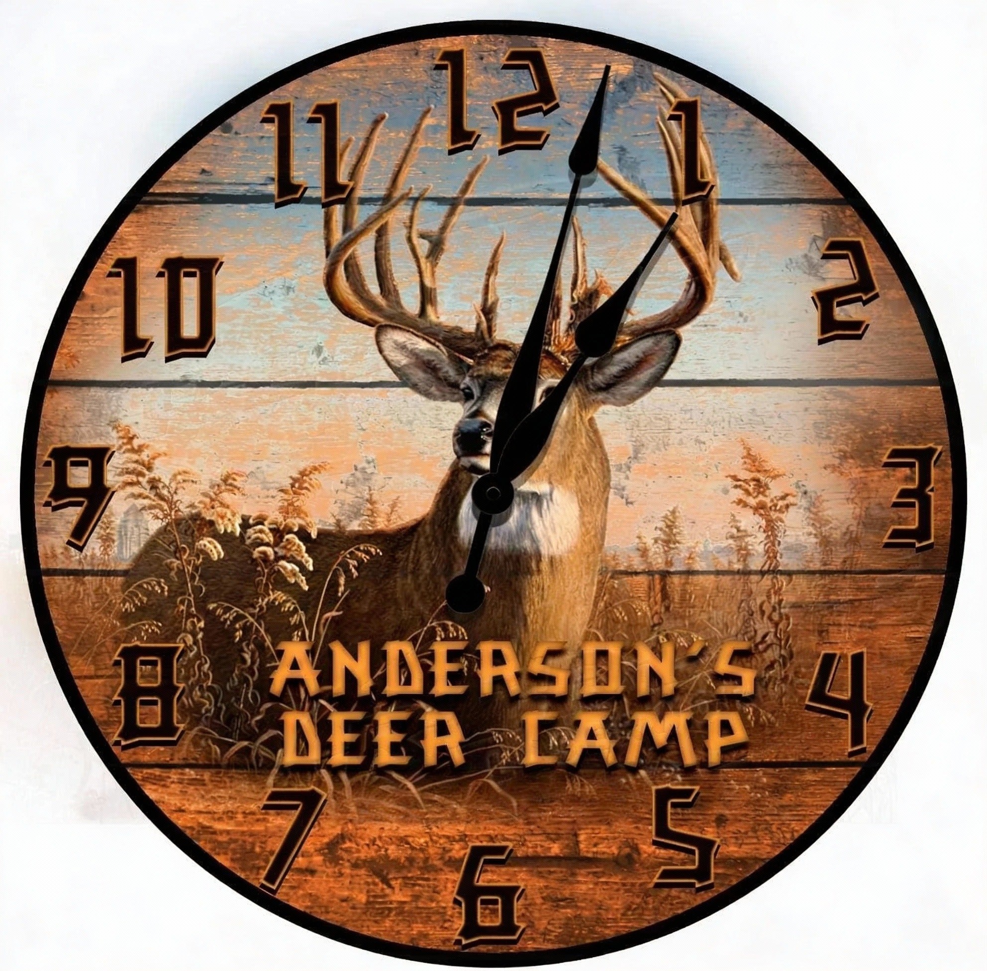 3D WOODEN WALL CLOCK