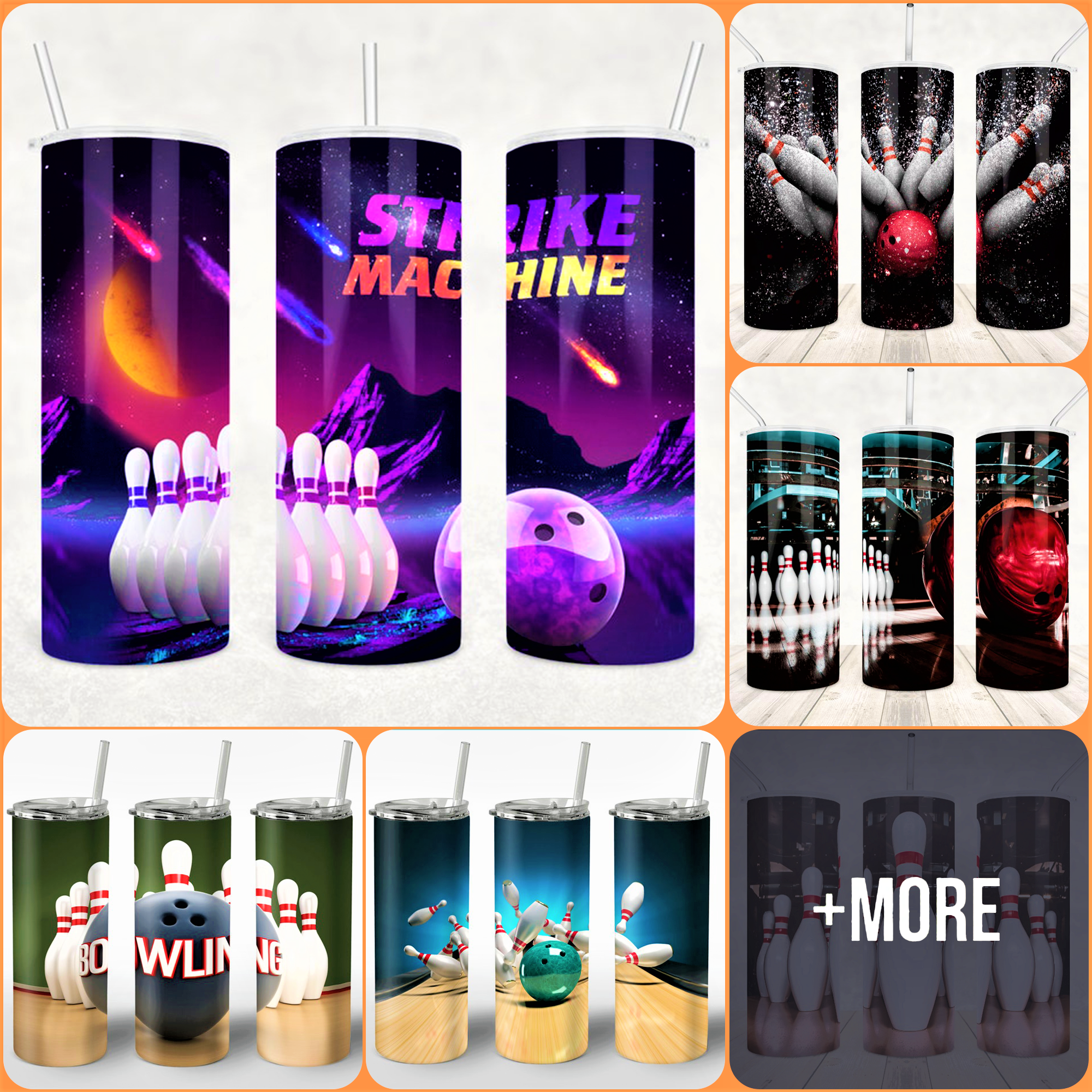 W Bowling Tumblers