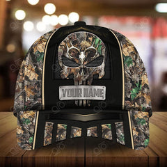 Maxcorners Best Skull Deer Hunting Personalized Hats 3D Multicolored
