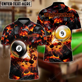 Maxcorners Billiard Ball 8&9 For Shoot And Destroy Multicolor Options Personalized Name, Team Name 3D Polo Shirt
