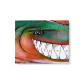 Maxcorners Trout fly fishing art Matte Canvas Rainbow trout fish wall art LM0101