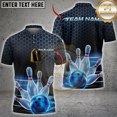 Maxcorners Bowling Impact Multicolor Customized Name, Team Name 3D Shirts