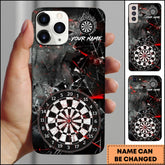 Maxcorners Darts Shattered Glass Dartboard Personalized Name Phone Case