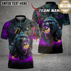 Maxcorners Billiard Fierce Gorilla Yin Yang Ball 8 And Ball 9 Multicolor Customized Name, Team Name 3D Shirt