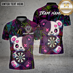 Maxcorners Dartboard Cute Teddy Bear Graffiti Style Multi Options Personalized Name Team Name 3D Shirt