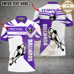 Maxcorners Billiards Fire Streak Multicolor Customized Name, Team Name 3D Shirt