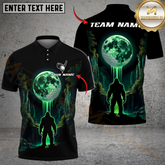 Maxcorners Golf Bigfoot Forest Moonlight Multicolor Customized Name, Team Name 3D Shirts
