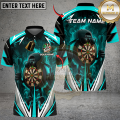 Maxcorners Darts Flaming Dartboard Champion Multioptions Personalized Name, Team Name Unisex 3D Shirts
