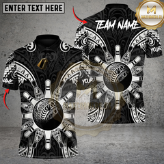 Maxcorners Bowling Tribal Eclipse Personalized Name 3D Unisex Shirt