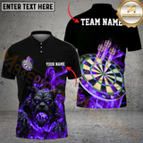 Maxcorners Darts Hell Bulldog Multicolor Options Personalized Name, Team Name 3D Shirt