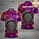 Maxcorners Darts Storm Precision Multicolor Option Customized Name, Team Name 3D Polo Shirt
