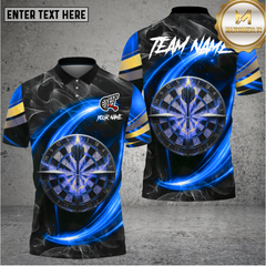 Maxcorners Dart Jersey Cosmic Energy Neon Swirl Design Multioptions Personalized Name, Team Name Unisex 3D Shirt (4 colors)