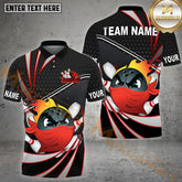 Maxcorners Bowling Ball Ninja Tonardo Pattern Multicolor Options Personalized Name, Team Name 3D Shirt (4 Colors)