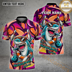 Cool Shark Bowling Shirt – Graffiti Bowling Jersey with Personalized Name, Team, Multicolor Options, 3D Design