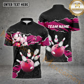 Maxcorners Strike Zone Bowling Shirt Jersey Multicolor Options Personalized Name, Team Name 3D Shirt (4 Colors)