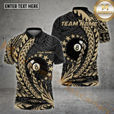 Maxcorners 8 Ball Maori Star Premium Billiard Jersey Multicolor Options Personalized Name, Team Name 3D Shirt (4 Colors)