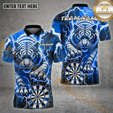 Maxcorners Darts Tiger Thunder Red Multicolor Options Personalized Name, Team Name 3D Shirt (4 Colors)