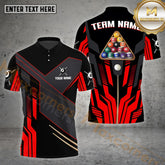 Maxcorners Billiard Rack Ball Pool Multicolor Options Personalized Name, Team Name 3D Shirts (4 Colors)