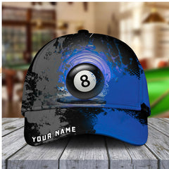 Maxcorners Billiards Ball 8 Paint Personalized Name Cap (4 Colors)