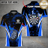 Maxcorners Darts Triangle Pattern Multicolor Options Personalized Name, Team Name 3D Shirt