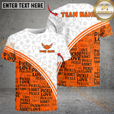 Maxcorners Pink Pattern Pickleball Spirit Name & Team Name 3D Shirts (4 Colors)