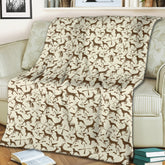 Maxcorners Deer Hunting Pattern Fleece Blanket - Gift for Hunters Men Women Home Accessories LM1611