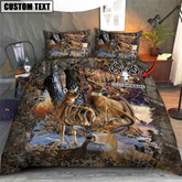Maxcorners Hunting Deer Autunm Style Bedding Set 3D All Over Printed | Brown