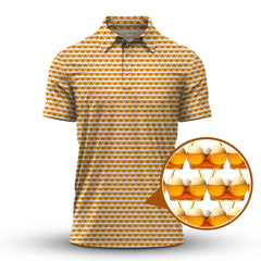 Maxcorners Funny Pattern Golf Shirt, Golf And Beer Shirt For Golfer, Golf Gift For Men