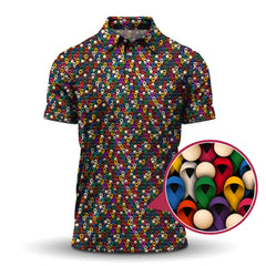 Maxcorners Cancer Survivor Shirt, Cancer Awareness Polos, Pattern Golf Shirt For Golfer