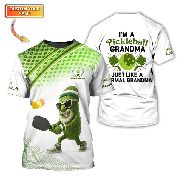 Maxcorners I’m A Pickleball Grandma Shirt, Funny Pickleball Polos, Custom Pickleball Shirts For Men's LM0509