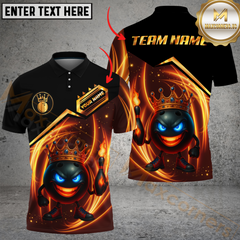 Maxcorners Bowling Funny Ball Flame Multicolor Personalized 3D Shirt