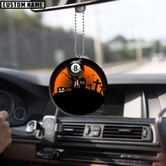 Maxcorners Personalized Billiards 8 Ball Elegant Glass Ornament