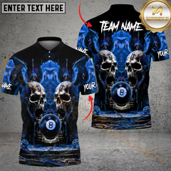 Maxcorners Billiard Ball 8 Hell Throne Multicolor Customized Name, Team Name 3D Shirt