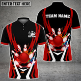 Maxcorners Bowling And Pins Warrior Paint Multicolor Option Customized Name 3D Shirt