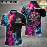 Maxcorners Darts Double Fire Multicolor Options Personalized Name, Team Name 3D Shirt