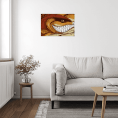 Maxcorners Funny Redfish fishing art Matte Canvas Redfish fish wall art LM0101