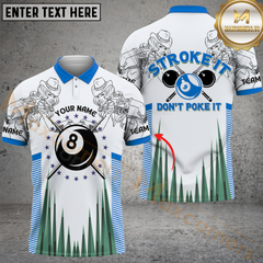 Maxcorners Billiard Stroke It Retro Western Girl Multicolor Personalized 3D Shirt