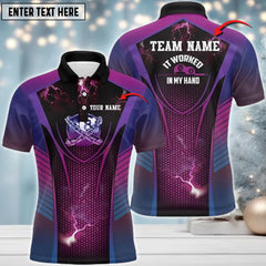 Maxcorners Billiards It Worked In My Hand Funny 8 Ball Personalized Name 3D Shirt