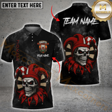 Maxcorners Joker Skull Darts Master Multicolor Personalized Name, Team Name 3D Shirt