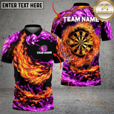 Maxcorners Darts Double Flame Multicolor Options Personalized Name, Team Name 3D Shirt
