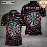 Maxcorners Dart Shirt Holographic Webboard Style Multioptions Personalized Name, Team Name Unisex 3D Shirt (4 Colors)