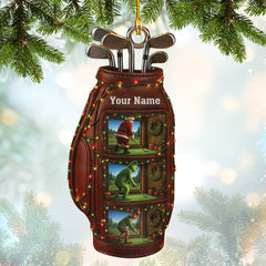 Maxcorners Personalized Golf Ornament, Golf Ornament With Custom Name, Golf Christmas Ornaments For Golfer, Golf Gift For Men