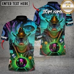 Maxcorners “The Croc Breaker” Billiard Personalized Name 3D Unisex Shirt