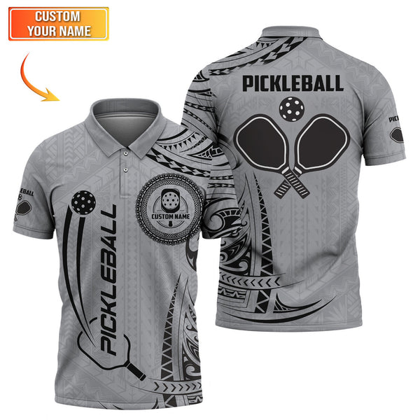 Maxcorners Pickleball Polos Shirt, Custom Name Pickleball Polos, Pickleball Shirts for Men, Gift For Pickleball Lovers LM0509