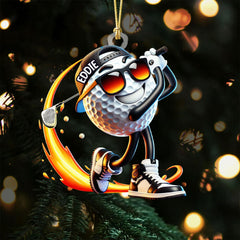 Maxcorners Great Golf Swings Golf Ball Acrylic Ornament, Golf Xmas Ornaments, Golf Christmas Gifts, Cool Golf Gift LM1611