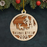 Maxcorners Personalized Bow Hunter Ornament 2025 - Custom Name Gift for Deer Hunters LM0411