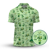 Maxcorners Ladies Golf Pattern Polos, Golf & Margarita Women's Golf Shirt, Cocktail And Golf Shirts For Golfers