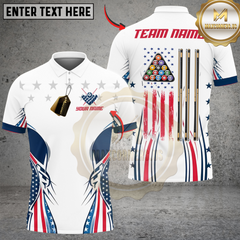 Maxcorners Billiards 8-Ball USA New Season Concept Personalized Name, Team Name Unisex Shirt5