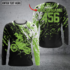 Maxcorners Biker Style Performance Personalized Name 3D Shirt