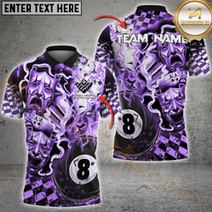 Maxcorners Billiard Ball 8 Pool Electric Theatrical Multicolor Options Personalized Name, Team Name 3D Shirt